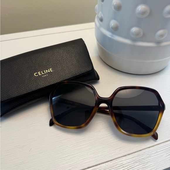 Celine Accessories - Celine Brown Tortoise Sunglasses